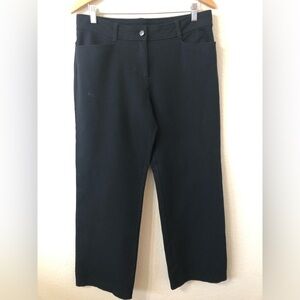 Eileen Fisher Straight Leg Business Casual Black Pants - Size Medium